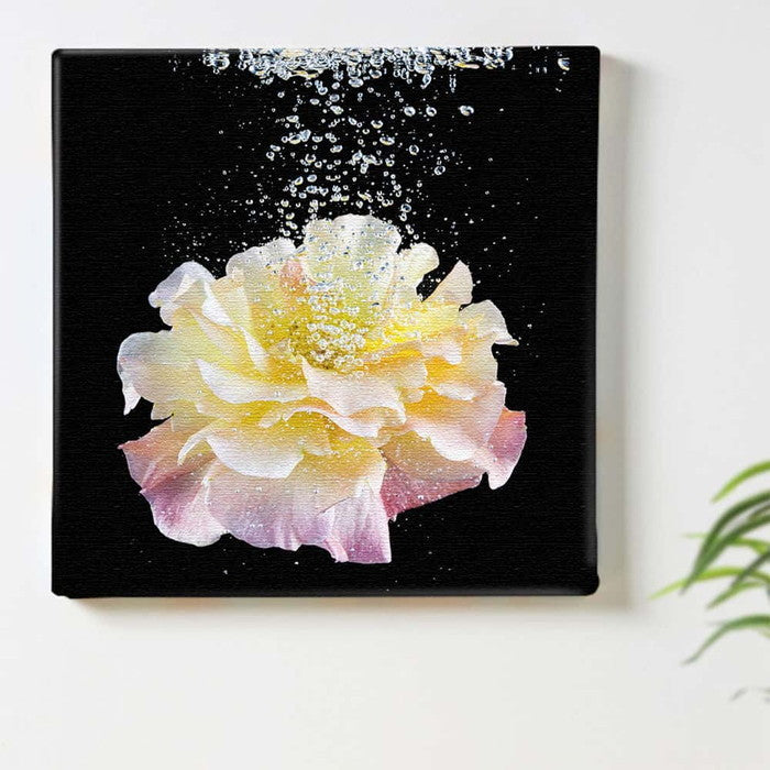 花 FLOWER Sサイズ 15cm×15cm アートパネル ファブリックパネル アートボード インテリアパネル 壁掛け 日本製 ラッピング付き lib-pho-0082-s