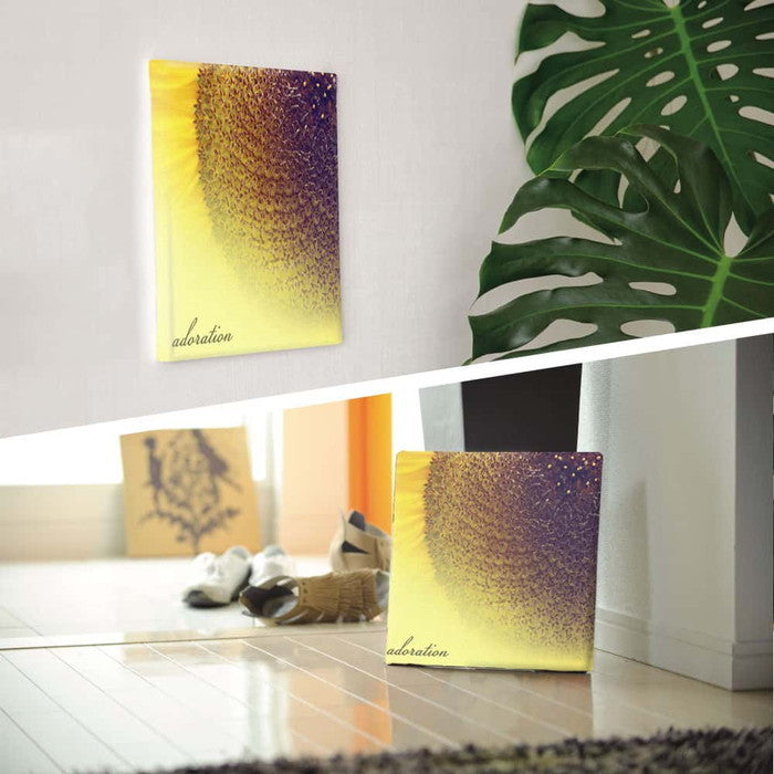 ひまわり アート pho-0086 XLサイズ 100cm×100cm アートパネル ファブリックパネル アートボード 壁掛け 日本製 ラッピング付き 店舗 カフェ ラウンジ ロビー ホテル 法人 lib-pho-0086-xlの画像