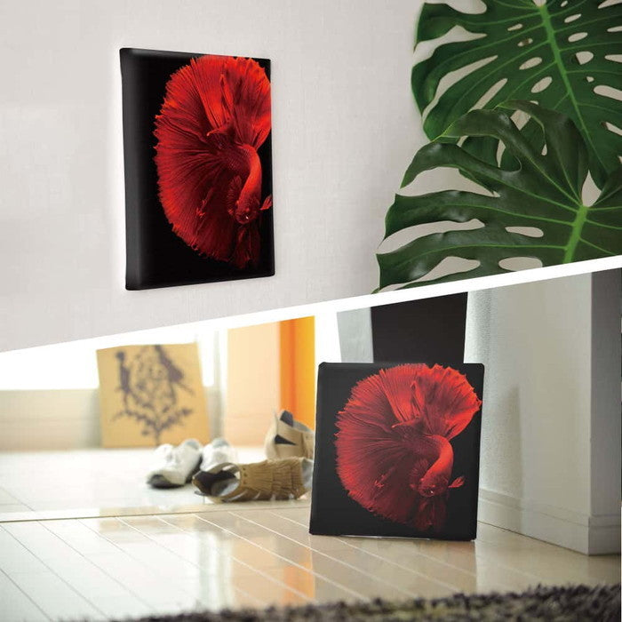 モダンアート 金魚 phot-1812-001 Sサイズ 15cm×15cm アートパネル ファブリックパネル アートボード 壁掛け 日本製 ラッピング付き 店舗 カフェ ラウンジ ロビー ホテル 法人 lib-phot-1812-001-sの画像