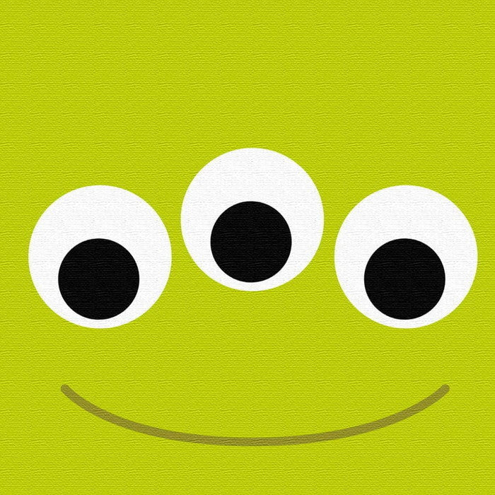 リトルグリーンメン ディズニー pix-0062 Mサイズ 30cm×30cm アートパネル ファブリックパネル アートボード 壁掛け 日本製 ラッピング付き 店舗 カフェ ラウンジ ロビー ホテル 法人 lib-pix-0062-mの画像