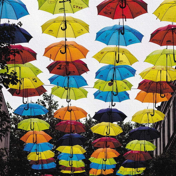 傘 poht-1805-04 Mサイズ 30cm×30cm アートパネル ファブリックパネル アートボード 壁掛け 日本製 ラッピング付き 店舗 カフェ ラウンジ ロビー ホテル 法人 lib-poht-1805-04-mの画像