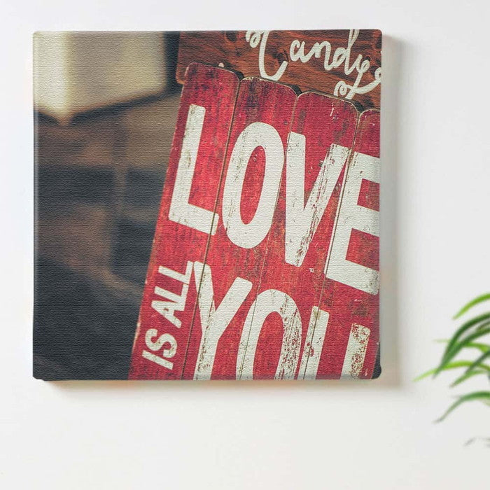 LOVE poht-1805-11 Lサイズ 57cm×57cm アートパネル ファブリックパネル アートボード 壁掛け 日本製 ラッピング付き 店舗 カフェ ラウンジ ロビー ホテル 法人 lib-poht-1805-11-lの画像