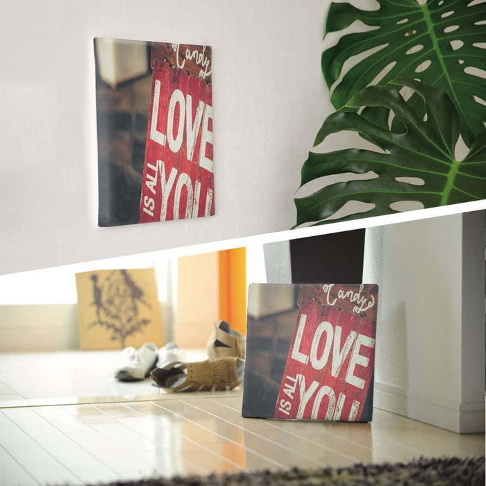 LOVE poht-1805-11 Lサイズ 57cm×57cm アートパネル ファブリックパネル アートボード 壁掛け 日本製 ラッピング付き 店舗 カフェ ラウンジ ロビー ホテル 法人 lib-poht-1805-11-lの画像