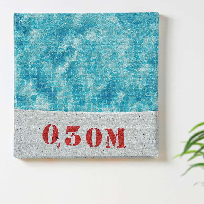 プール poht-1805-30 Sサイズ 15cm×15cm アートパネル ファブリックパネル アートボード 壁掛け 日本製 ラッピング付き 店舗 カフェ ラウンジ ロビー ホテル 法人 lib-poht-1805-30-sの画像