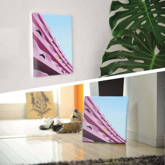 ピンク poht-1805-38 XLサイズ 100cm×100cm アートパネル ファブリックパネル アートボード 壁掛け 日本製 ラッピング付き 店舗 カフェ ラウンジ ロビー ホテル 法人 lib-poht-1805-38-xlの画像