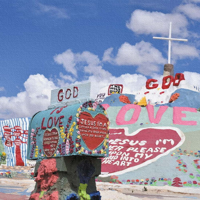 LOVE poht-1805-40 Lサイズ 57cm×57cm アートパネル ファブリックパネル アートボード 壁掛け 日本製 ラッピング付き 店舗 カフェ ラウンジ ロビー ホテル 法人 lib-poht-1805-40-lの画像