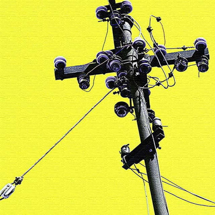 電柱モチーフ POP XLサイズ 100cm×100cm アートパネル ファブリックパネル アートボード 壁掛け 日本製 ラッピング付き 店舗 カフェ ラウンジ ロビー ホテル 法人 lib-pop-0028-xlの画像