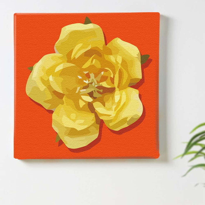 花モチーフ FLOWER Mサイズ 30cm×30cm アートパネル ファブリックパネル アートボード 壁掛け 日本製 ラッピング付き 店舗 カフェ ラウンジ ロビー ホテル 法人 lib-pop-0031-org-mの画像