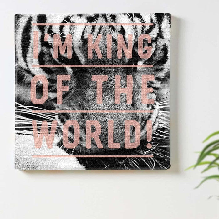 トラ タイポグラフィ popa-1705-04 Mサイズ 30cm×30cm アートパネル ファブリックパネル アートボード 壁掛け 日本製 ラッピング付き 店舗 カフェ ラウンジ ロビー ホテル 法人 lib-popa-1705-04-mの画像