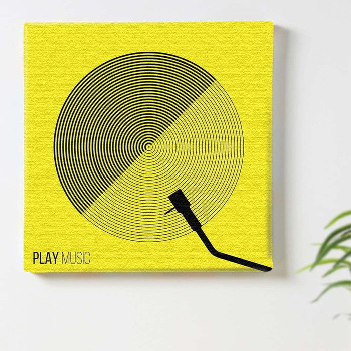 レコード popa-1801-004 Sサイズ 15cm×15cm アートパネル ファブリックパネル アートボード 壁掛け 日本製 ラッピング付き 店舗 カフェ ラウンジ ロビー ホテル 法人 lib-popa-1801-004-sの画像