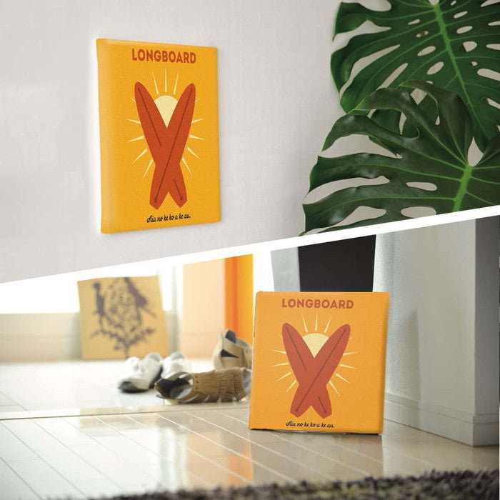 サーフモチーフ popa-1803-001 Mサイズ 30cm×30cm アートパネル ファブリックパネル アートボード 壁掛け 日本製 ラッピング付き 店舗 カフェ ラウンジ ロビー ホテル 法人 lib-popa-1803-001-mの画像