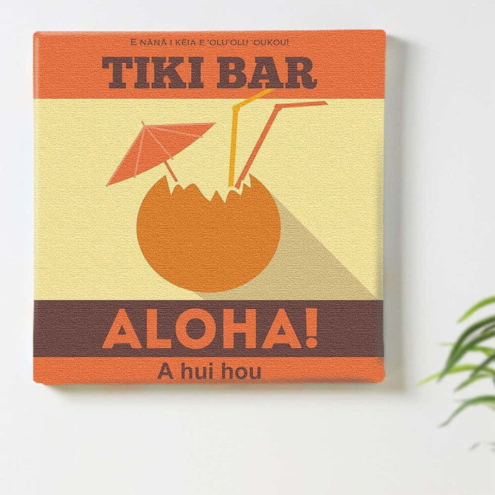 アロハ popa-1803-005 Sサイズ 15cm×15cm アートパネル ファブリックパネル アートボード 壁掛け 日本製 ラッピング付き 店舗 カフェ ラウンジ ロビー ホテル 法人 lib-popa-1803-005-sの画像