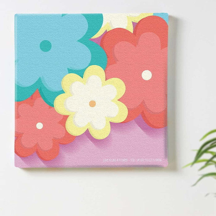 トロピカル popa-1803-013 XLサイズ 100cm×100cm アートパネル ファブリックパネル アートボード 壁掛け 日本製 ラッピング付き 店舗 カフェ ラウンジ ロビー ホテル 法人 lib-popa-1803-013-xlの画像