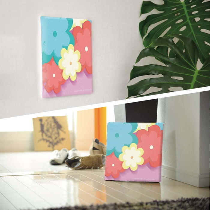 トロピカル popa-1803-013 XLサイズ 100cm×100cm アートパネル ファブリックパネル アートボード 壁掛け 日本製 ラッピング付き 店舗 カフェ ラウンジ ロビー ホテル 法人 lib-popa-1803-013-xlの画像