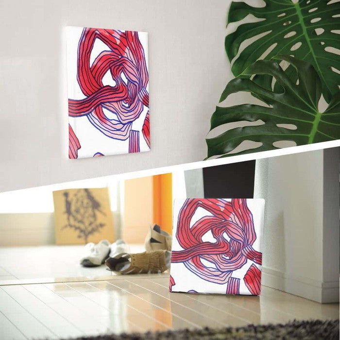 幾何学模様 popa-1903-027 XLサイズ 100cm×100cm アートパネル ファブリックパネル アートボード 壁掛け 日本製 ラッピング付き 店舗 カフェ ラウンジ ロビー ホテル 法人 lib-popa-1903-027-xlの画像