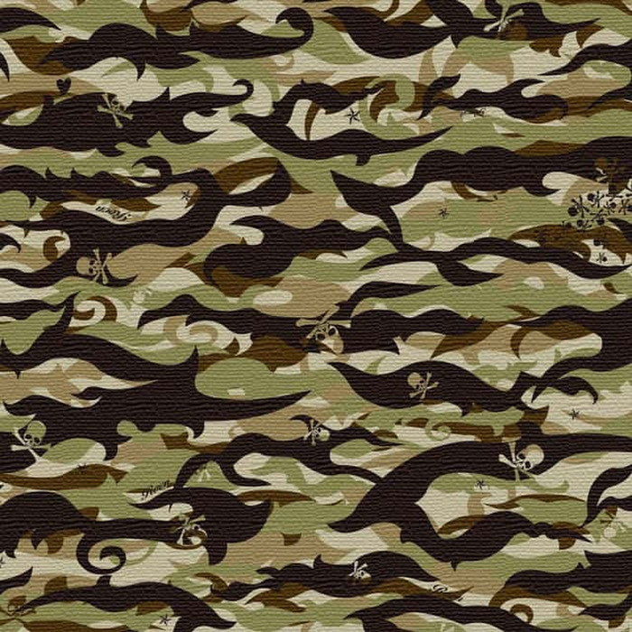 カモフラージュ柄の Camouflage アートパネル ファブリックパネル アートボード インテリアパネル 壁掛け 日本製 ラッピング付き lib-roe-0020-GRN