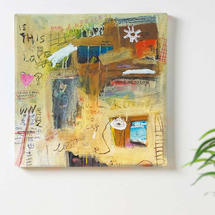 乾シンイチロウ sin-0002 乾シンイチロウ Mサイズ 30cm×30cm アートパネル ファブリックパネル アートボード 壁掛け 日本製 ラッピング付き 店舗 カフェ ラウンジ ロビー ホテル 法人 lib-sin-0002-mの画像