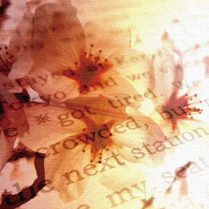 花とタイポグラフィ FLOWER Mサイズ 30cm×30cm アートパネル ファブリックパネル アートボード 壁掛け 日本製 ラッピング付き 店舗 カフェ ラウンジ ロビー ホテル 法人 lib-tnk-0001-mの画像