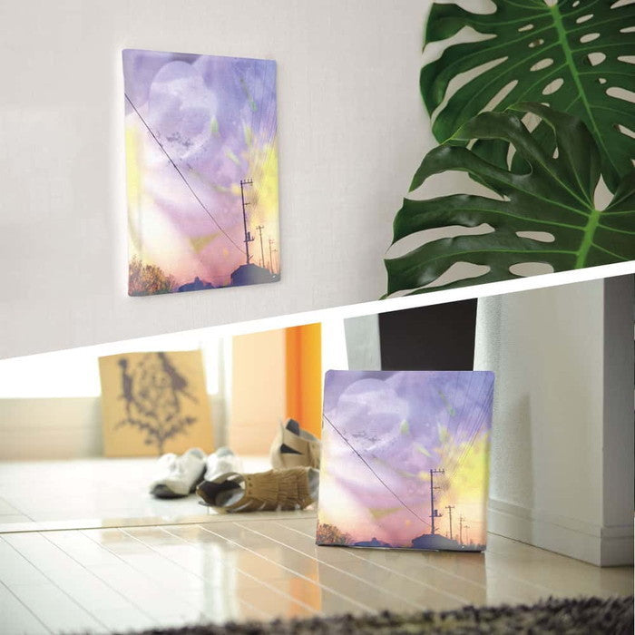 花と街並み FLOWER Mサイズ 30cm×30cm アートパネル ファブリックパネル アートボード 壁掛け 日本製 ラッピング付き 店舗 カフェ ラウンジ ロビー ホテル 法人 lib-tnk-0002-mの画像