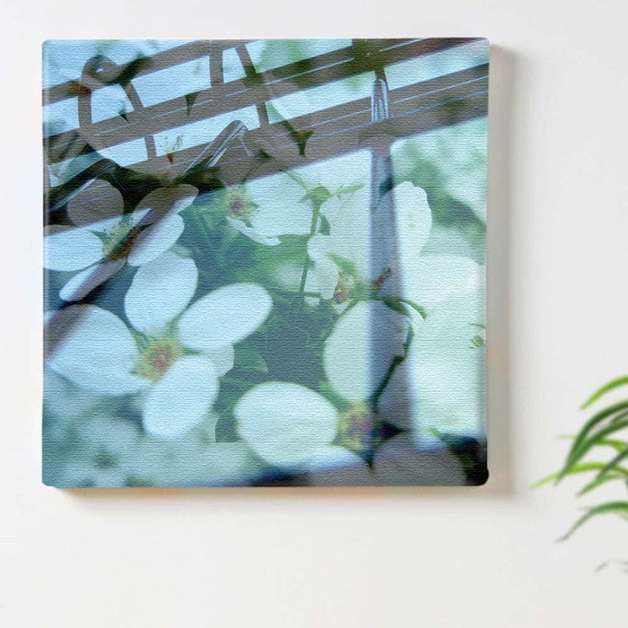 花 合成アート FLOWER Mサイズ 30cm×30cm アートパネル ファブリックパネル アートボード 壁掛け 日本製 ラッピング付き 店舗 カフェ ラウンジ ロビー ホテル 法人 lib-tnk-0007-mの画像