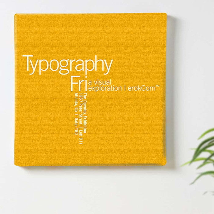 タイポグラフ 黄色 TYPOGRAPHY Mサイズ 30cm×30cm アートパネル ファブリックパネル アートボード 壁掛け 日本製 ラッピング付き 店舗 カフェ ラウンジ ロビー ホテル 法人 lib-typ-0019-mの画像