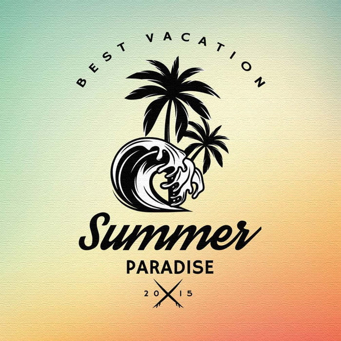 夏を感じる アート typ-0033 Mサイズ 30cm×30cm アートパネル ファブリックパネル アートボード 壁掛け 日本製 ラッピング付き 店舗 カフェ ラウンジ ロビー ホテル 法人 lib-typ-0033-mの画像