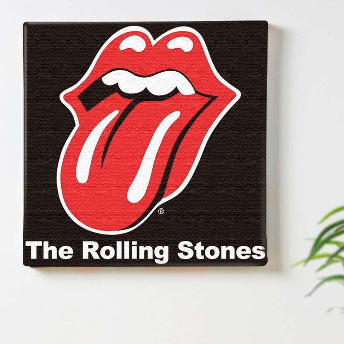 ローリング ストーンズ Rolling Stones アートパネル ファブリックパネル アートボード インテリアパネル 壁掛け 日本製 ラッピング付き lib-unv-0013-bk