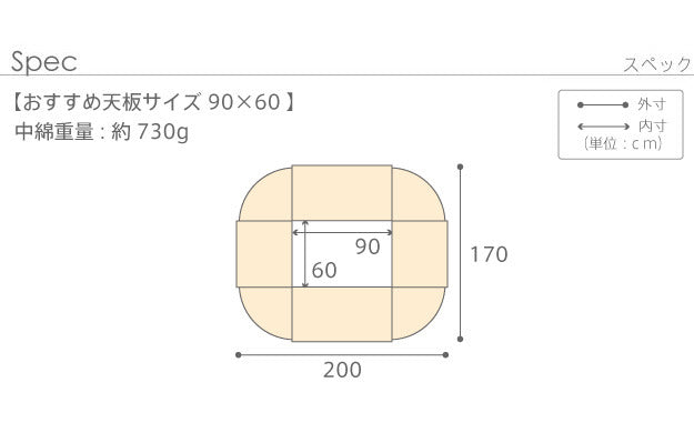 こたつ布団 省スペース 長方形 はっ水リバーシブル省スペースこたつ布団 〔モルフ〕 90x60cmこたつ用（200x170cm） 撥水 洗える 掛け布団 かけふとん コタツ 炬燵 こたつぶとん シンプル mu-21101693