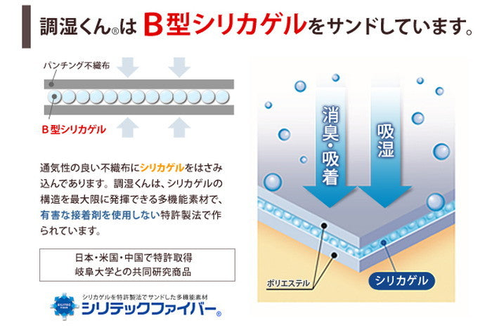 除湿シート 除湿マット 洗える 湿度調整マット 〔調湿くん〕 クローゼットタイプ 5枚セット ハンガー対応 湿気取り 防ダニ 防カビ シリカゲル 梅雨対策 梅雨対策 梅雨対策 梅雨対策 mu-71200007