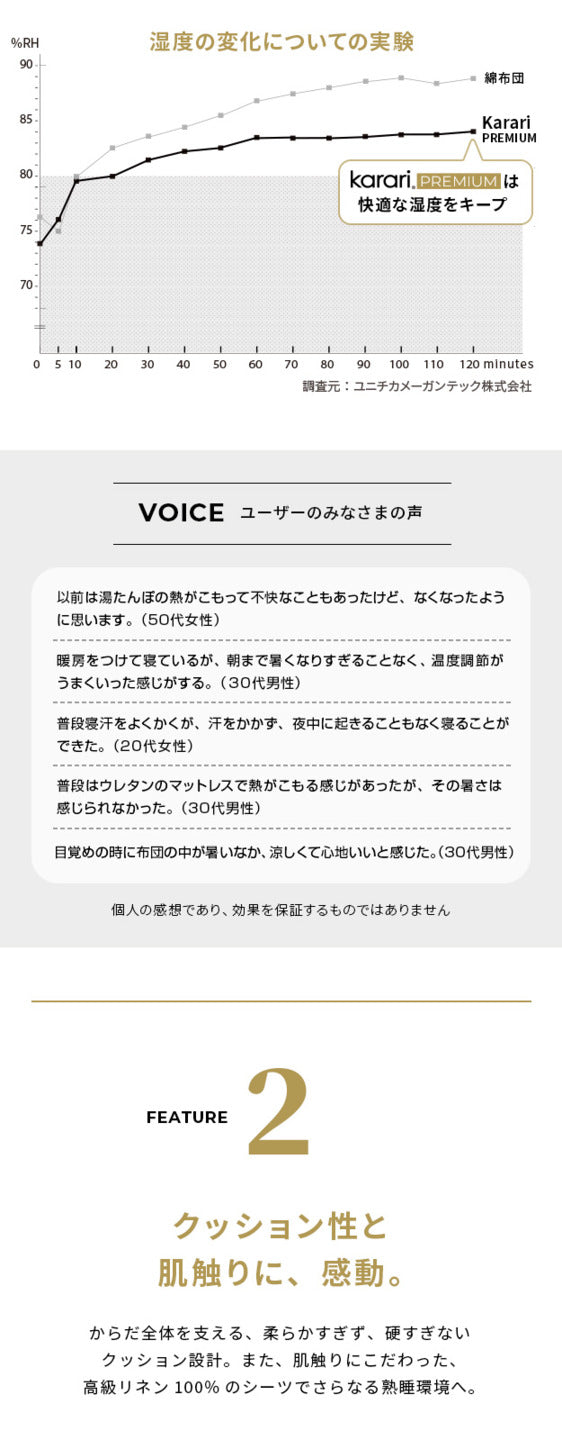 敷布団 敷き布団 マットレス フトンマットレス karari PREMIUM カラリプレミアム シングル S 高級リネンシーツ付き 5層構造 除湿 通気性 極厚 硬め クッション性 部屋干し カビ防止 自立 mu-krssa5の画像