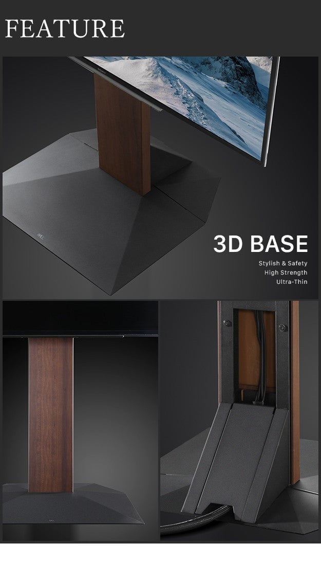 WALLインテリアテレビスタンドV3ロータイプ専用 コーナー兼用自立ベース 幅70cm テレビ台 テレビスタンド TVスタンド 自立 コーナー 部品 カスタマイズ パーツ 配線カバー 配線隠し スチール製 WALLオプション 震度7耐震試験済 mu-wlbs95の画像