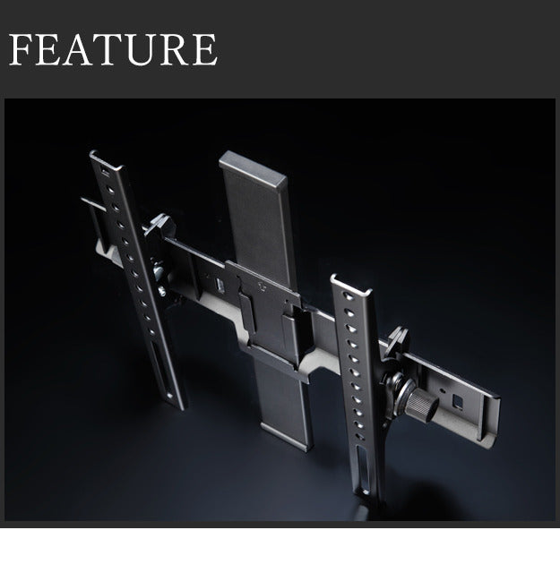 WALL SEVENSTAND セブンスタンド A2ロー ハイタイプ対応 上下角度調整ブラケット 角度調節 無段階調整 45インチまで対応 ブラック テレビ台 テレビスタンド 部品 パーツ スチール製 震度7耐震試験済 WALLオプション ウォール インテリアテレビスタンド mu-wlmb55の画像