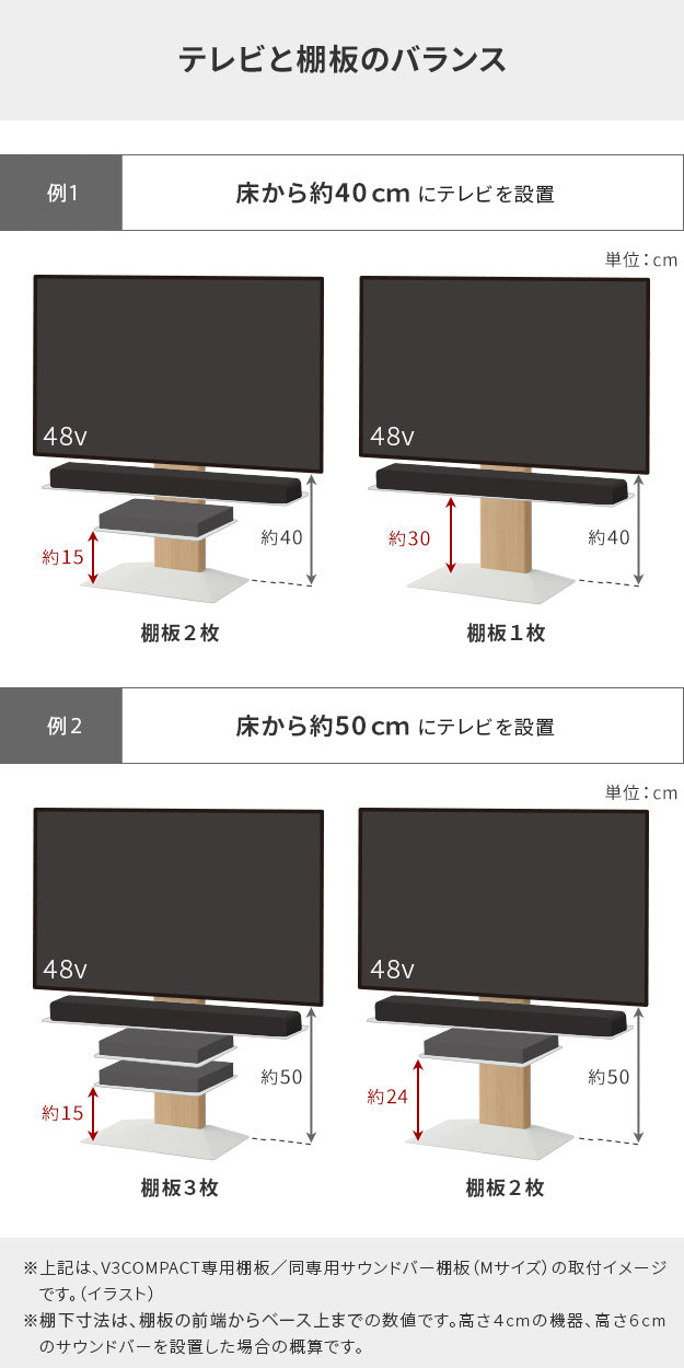 WALLインテリアテレビスタンドV3 COMPACT 専用サウンドバー棚板 Mサイズ 幅95cm テレビ台 テレビスタンド 壁よせTVスタンド 部品 パーツ スチール製 ミニ 小型 コンパクト WALLオプション スピーカー用 オーディオ用 シアターバー用 mu-wlss75の画像