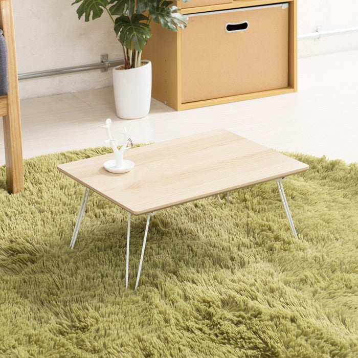 カームテーブル 幅45cm カームテーブル 机 木製 折り畳み ローテーブル ナチュラル ミニ コンパクト 北欧 nag-calm-45の画像