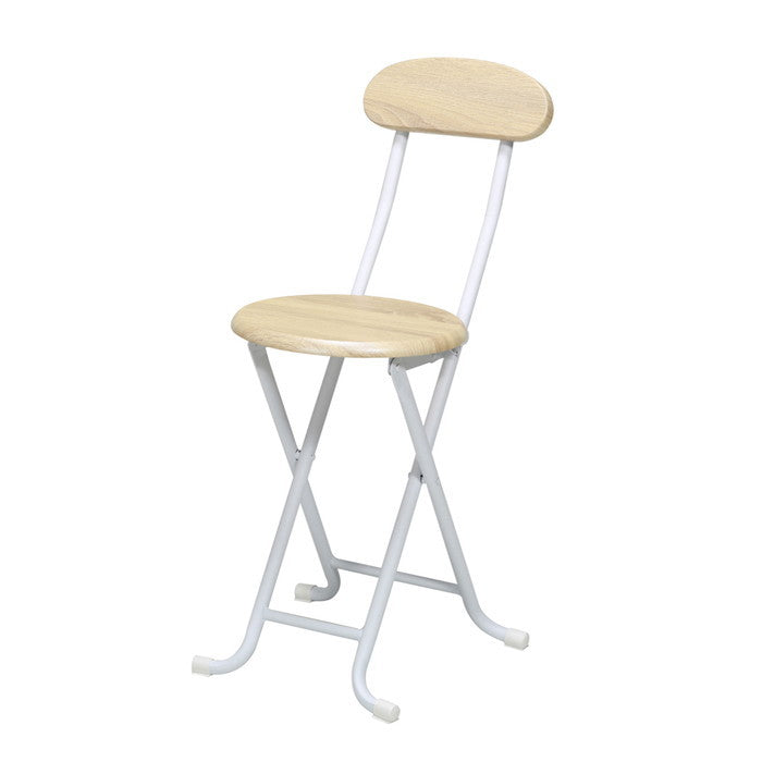 木目 折り畳み チェア ヴィンテージチェア 北欧風 イス 椅子 スリム パイプイス レトロ 完成品 nag-nk-111の画像