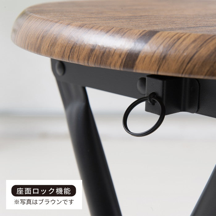 木目 折り畳み チェア ヴィンテージチェア 北欧風 イス 椅子 スリム パイプイス レトロ 完成品 nag-nk-111の画像