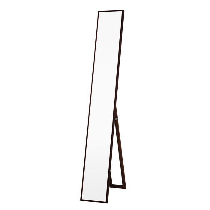 細枠 スタンドミラー 幅22cm 天然木 北欧風 日本製 ナチュラル 鏡 全身鏡 姿見 高級感 木製 スリム nag-nk-1の画像