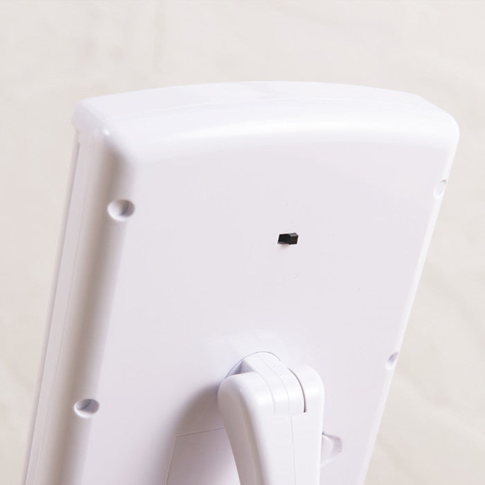 キレイミラー LED ライト付 三面鏡 拡大鏡 卓上 メイク スタンド 女優ミラー 折りたたみ 回転式 nag-nk-2710の画像