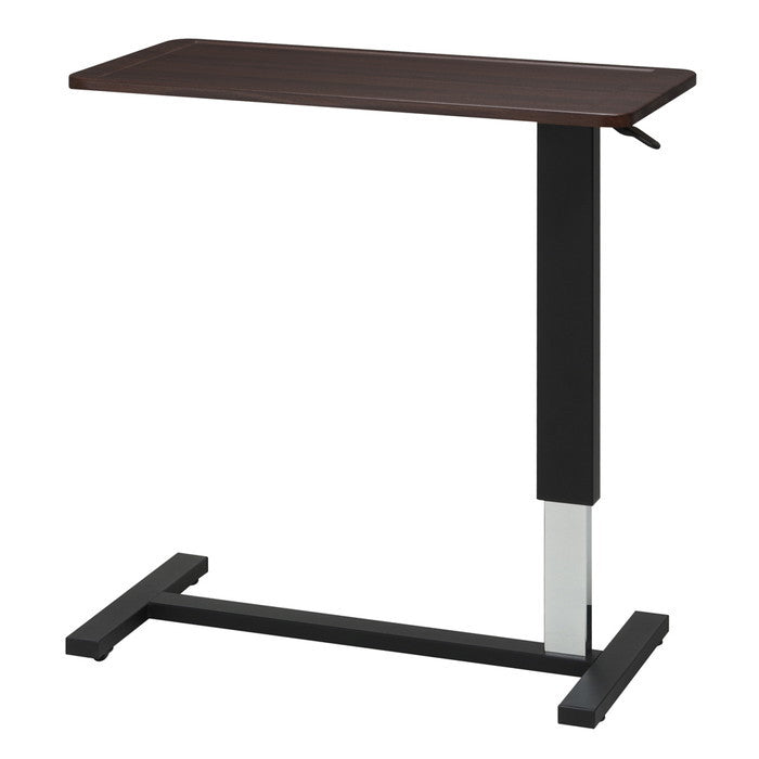 ワンタッチで高さ調節可能 ガス圧昇降テーブル 机 介護 補助テーブル ベッドテーブル 北欧風 モダン nag-nk-518の画像