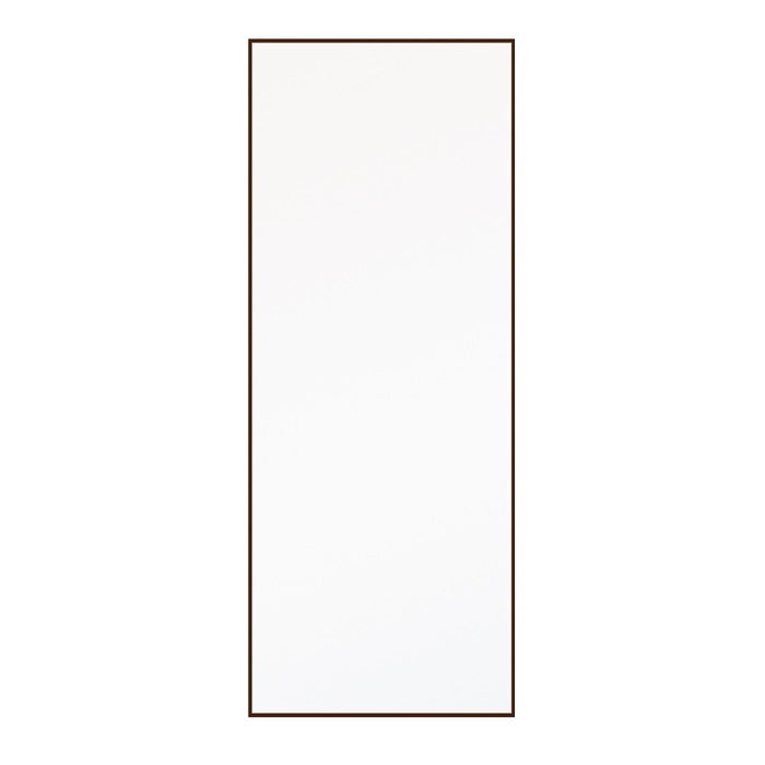 細枠 ウォールミラー 幅60cm 天然木 北欧風 日本製 ナチュラル 鏡 全身鏡 姿見 高級感 木製 ワイド 壁掛け nag-nk-8の画像