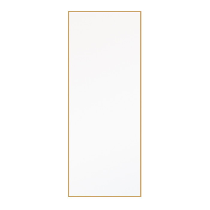 細枠 ウォールミラー 幅60cm 天然木 北欧風 日本製 ナチュラル 鏡 全身鏡 姿見 高級感 木製 ワイド 壁掛け nag-nk-8の画像