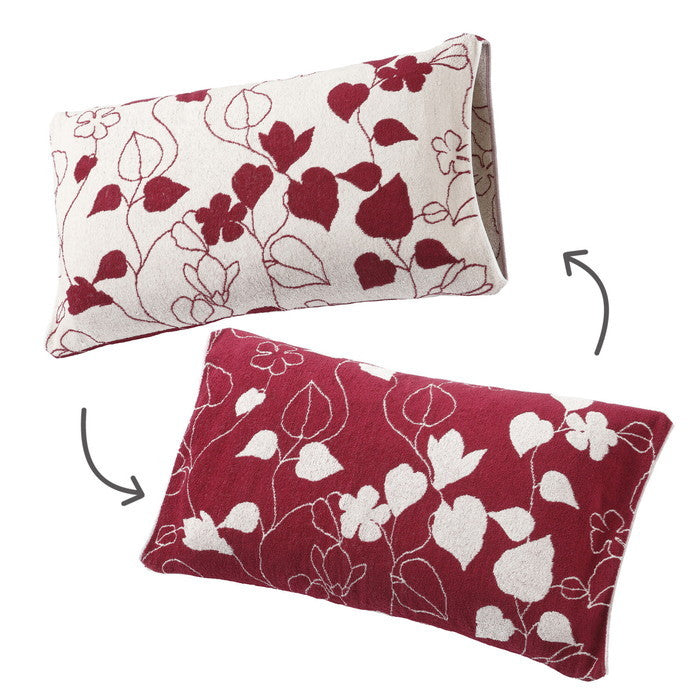 西川 のびのびタオル地 ピローケース 枕カバー 抗菌加工 伸縮タイプ リーフ柄 mee ME03 nis-10264423s1の画像