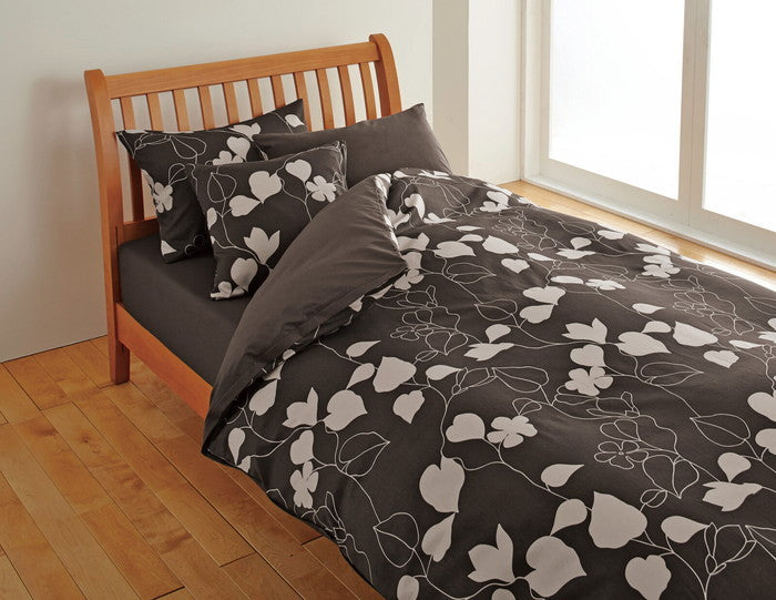 西川 mee 掛けふとんカバー シングル 綿100％ 抗菌 防縮 リーフ柄 ME03 nis-10266787s1の画像