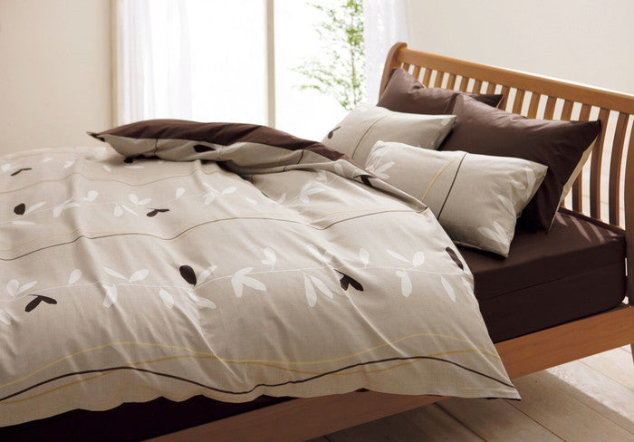 西川 mee ピロケース 綿100％ 抗菌 防縮 ナチュラル シック リーフ柄 ME07 ピロケース nis-10266789s7の画像