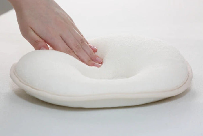 西川 ベビーまくら 医師の薦めるドーナツまくら あたまをやさしく支える アイボリー 中 nis-10852202s2の画像