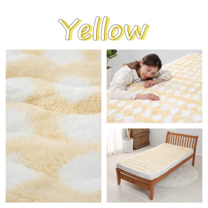 西川 HOKAHOKA あったか シャギーボア 敷きパッド シングル GY2454 nis-10954299s1の画像