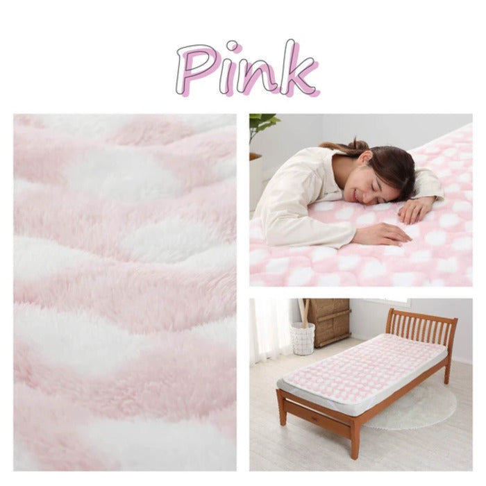 西川 HOKAHOKA あったか シャギーボア 敷きパッド シングル GY2454 nis-10954299s1の画像