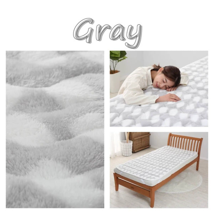 西川 HOKAHOKA あったか シャギーボア 敷きパッド シングル GY2454 nis-10954299s1の画像