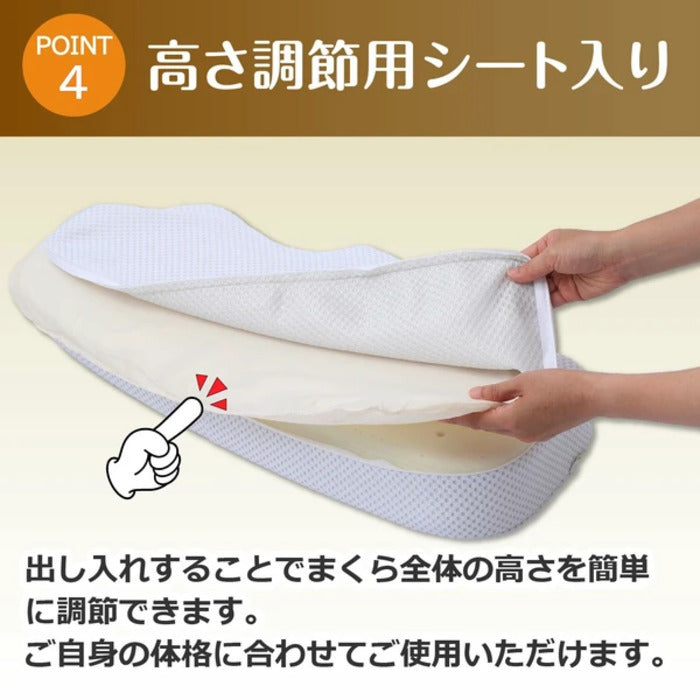 西川 ナチュラルフィット枕 E9018 首をしっかり支える 本体 nis-11334885s1の画像