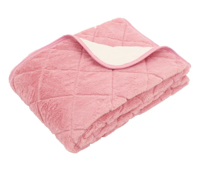 西川 置くらく 敷パッド マイクロボア 置くだけ簡単 滑り止め付 洗える PP-2723 ピンク セミダブル nis-11698747s1の画像